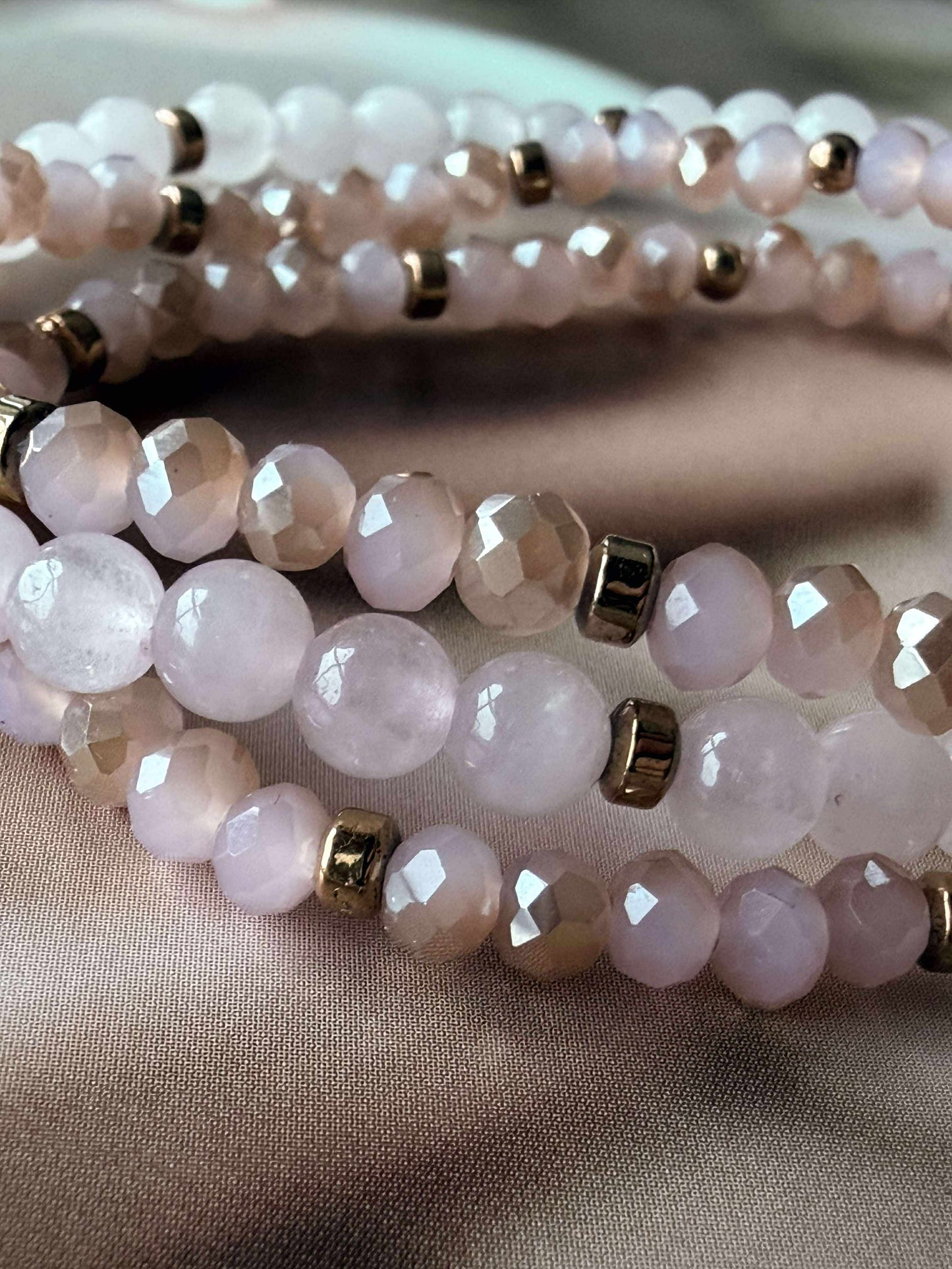 Armbånd Leah Soft Rose – Sæt med 3 stk