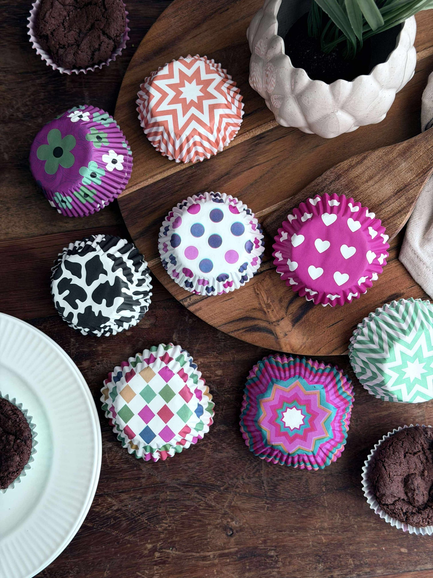 Muffinforme 60 stk - Color mix