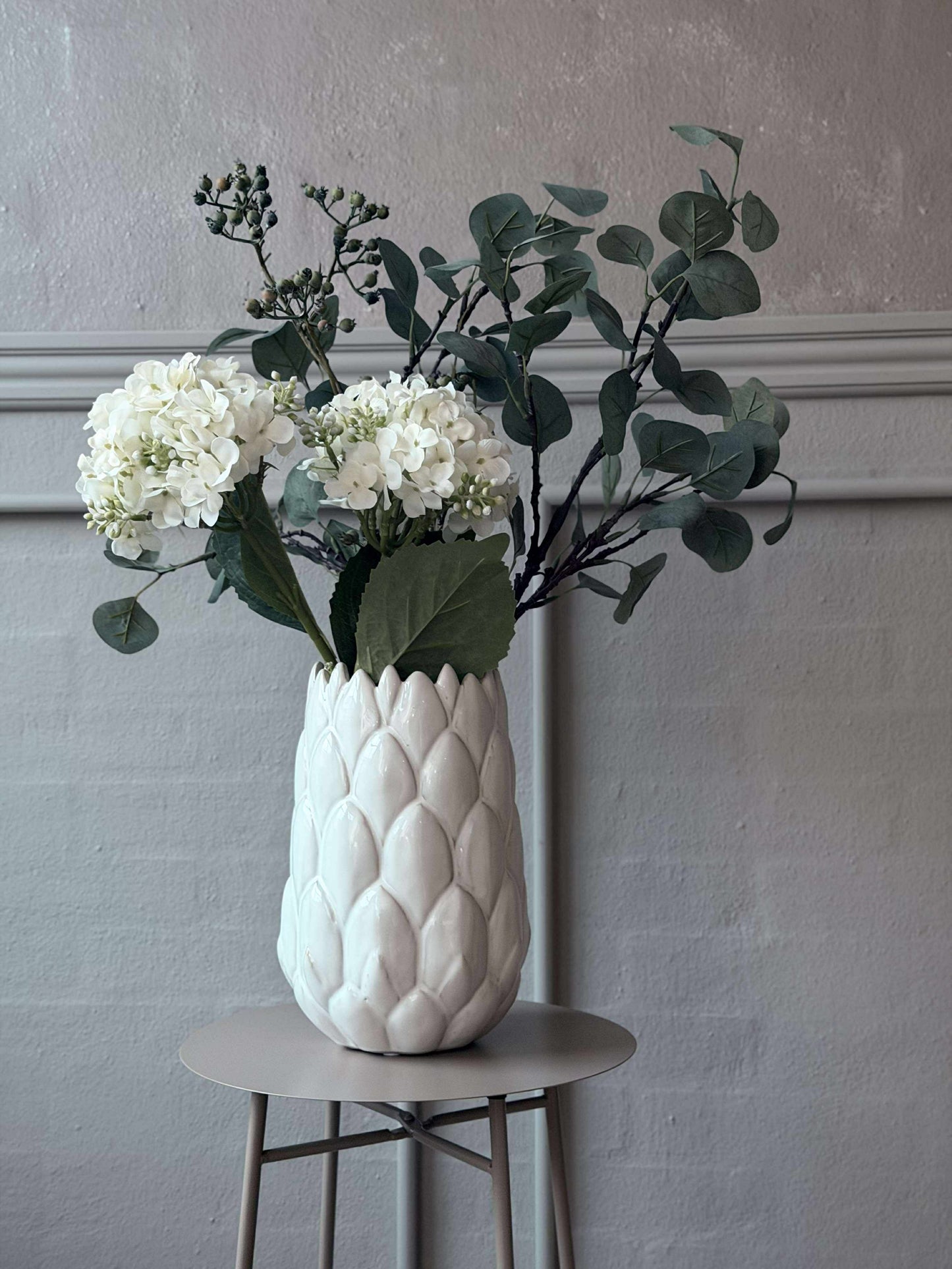 Sidebord med hylde - Taupe