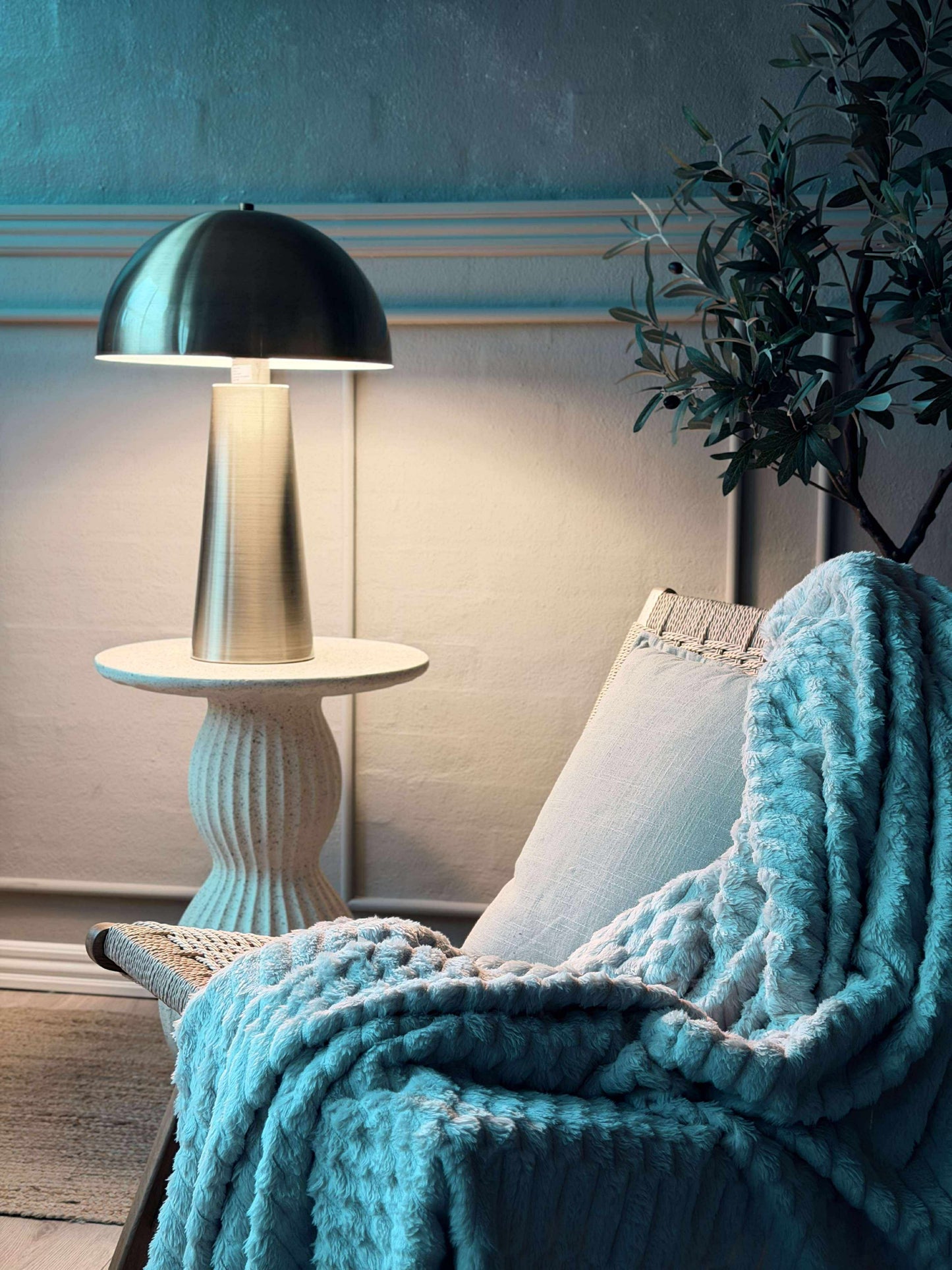 Stor bordlampe - Gold