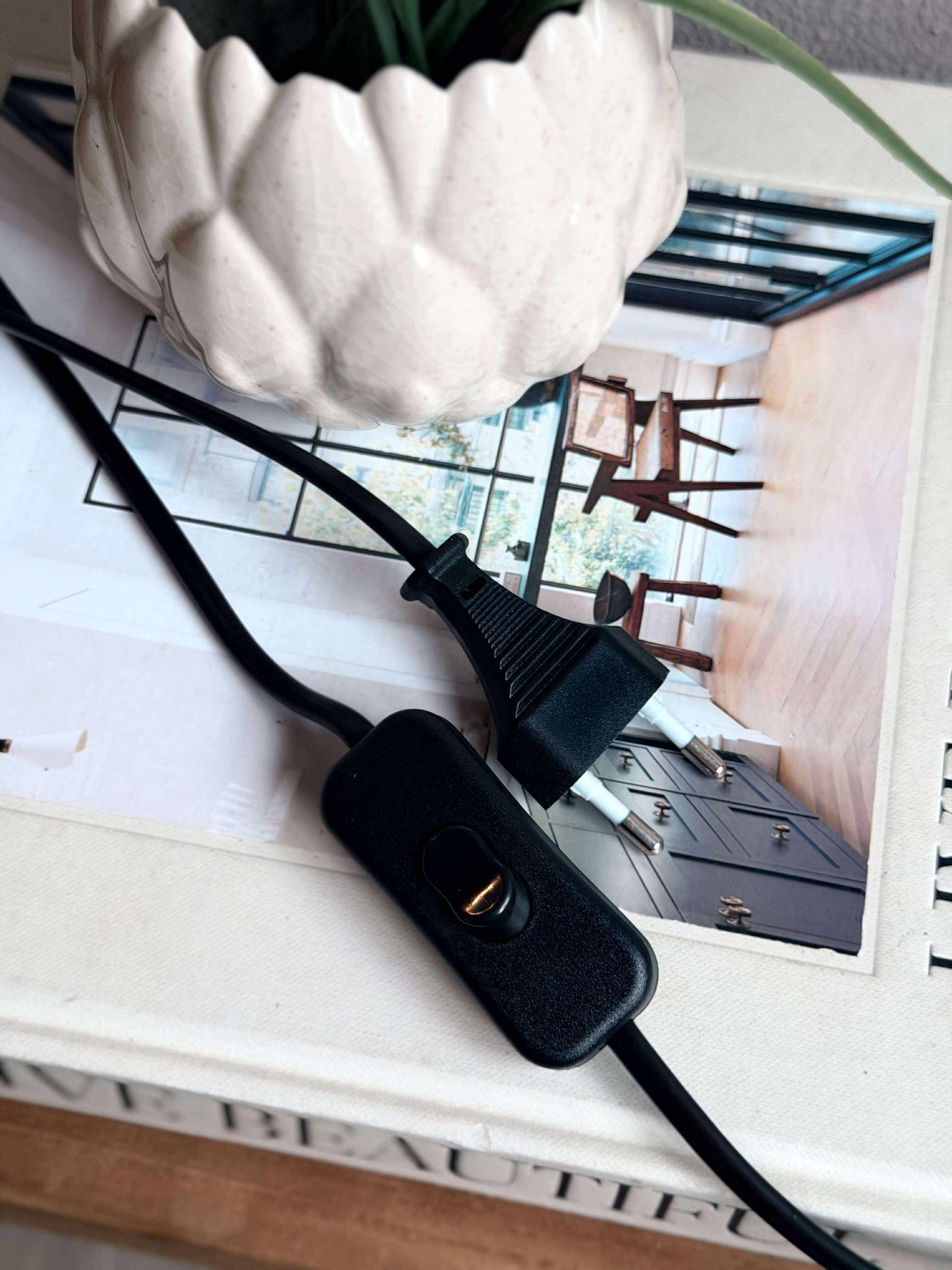 Bordlampe - Grå metal