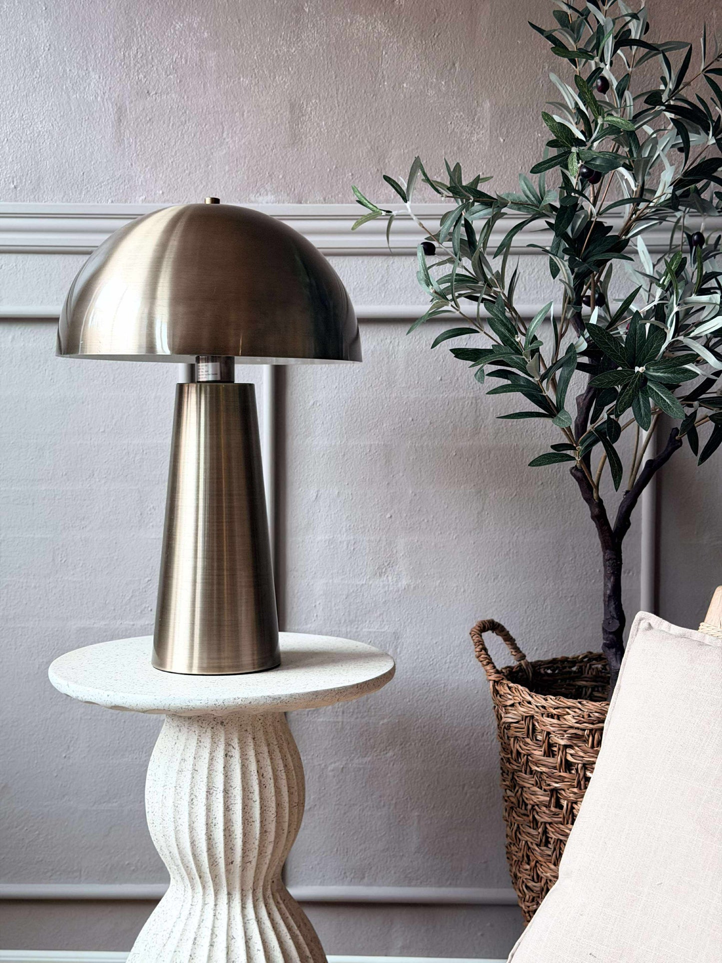 Stor bordlampe - Gold