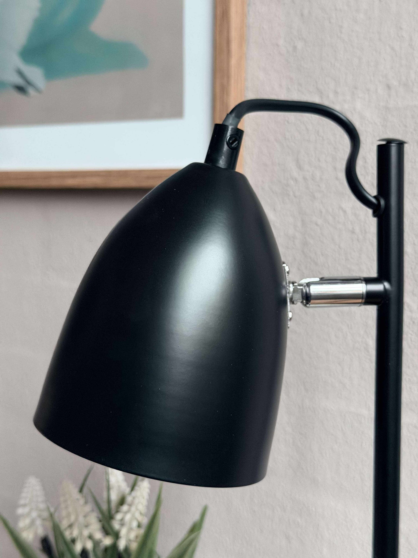 Bordlampe - Sort metal