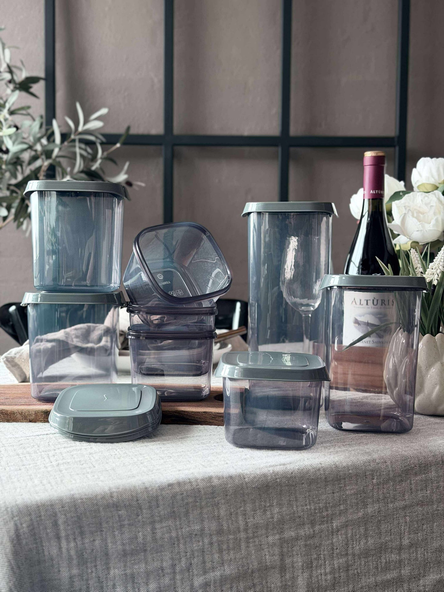 Opbevaringsbøtter – Sæt med 8 stk