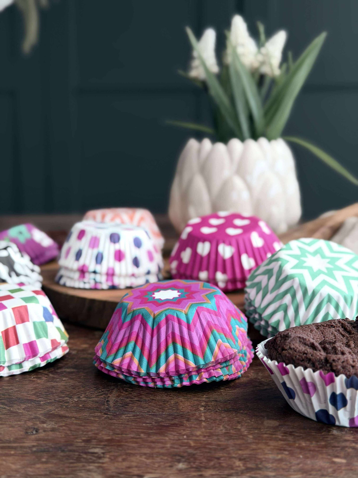 Muffinforme 60 stk - Color mix