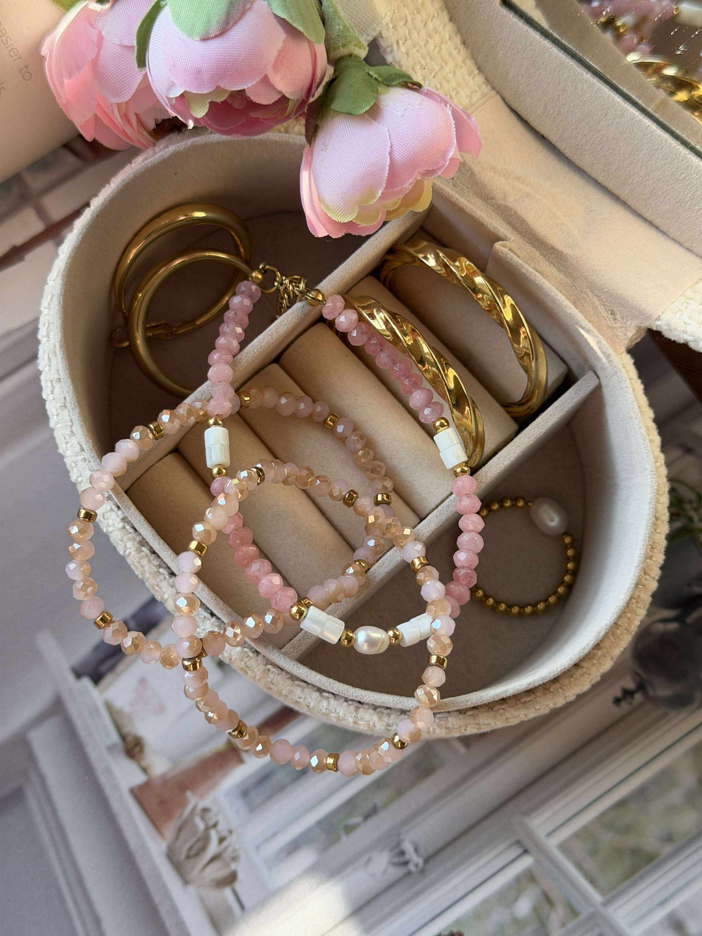 Armbånd Sarabella Soft Rose – Sæt med 3 stk