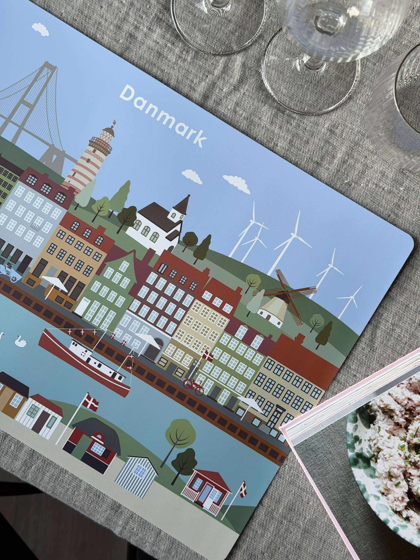 Dækkeservietter 4 stk. - Wonderful Denmark
