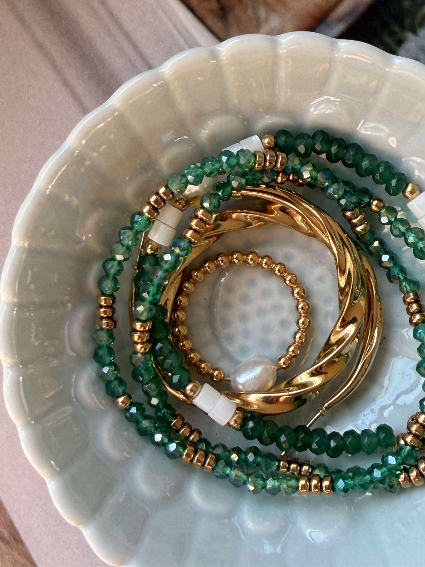 Armbånd Sarabella Emerald – Sæt med 3 stk