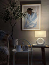 Bordlampe STONEWARE - Lys Natur