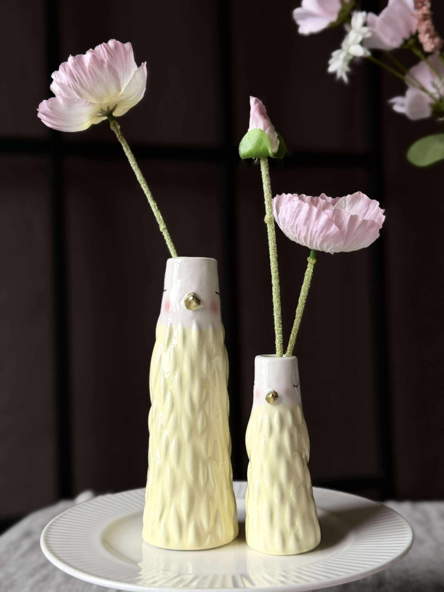 Vase - Gul i flere størrelser