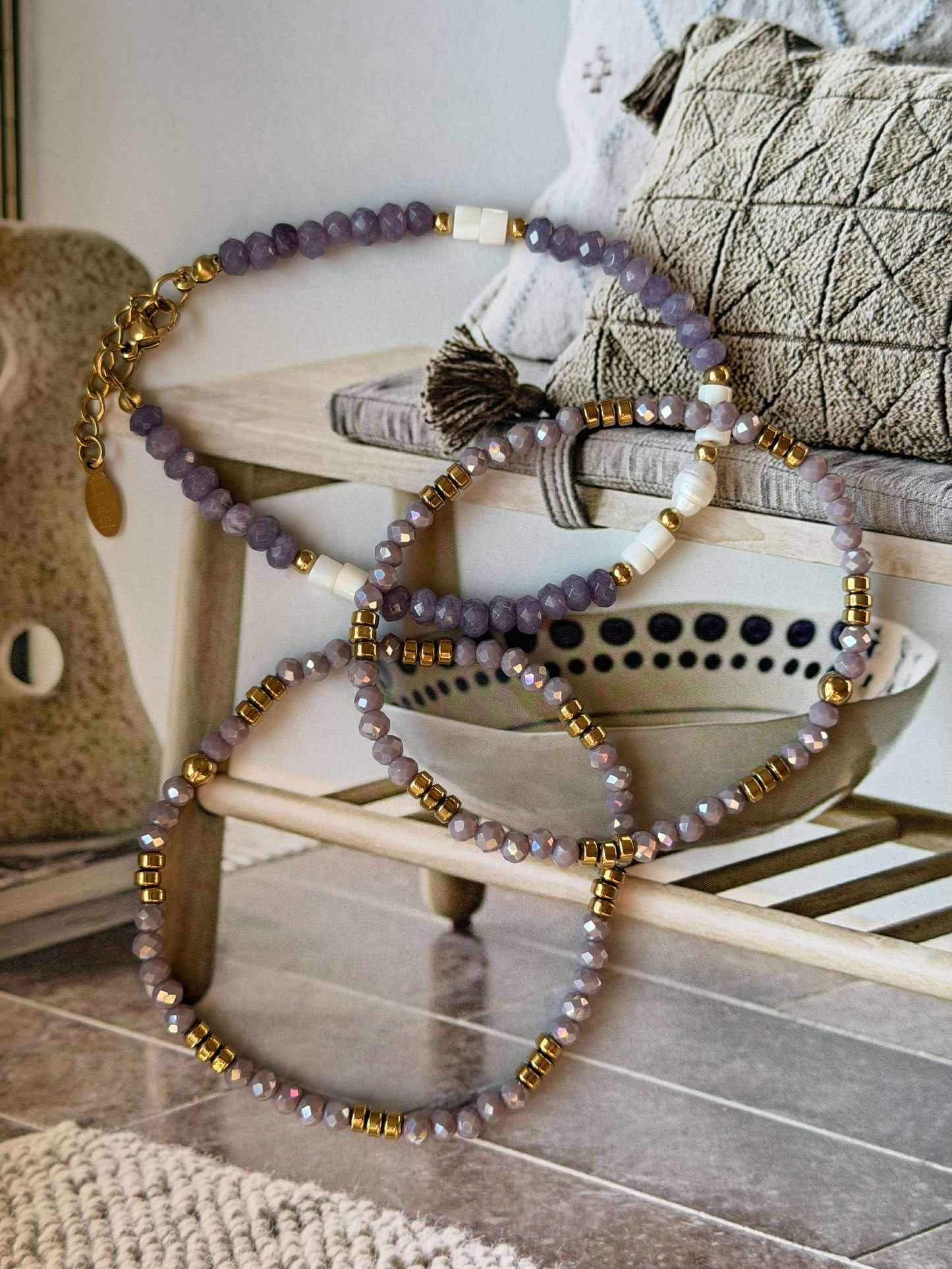 Armbånd Sarabella Lavendel – Sæt med 3 stk