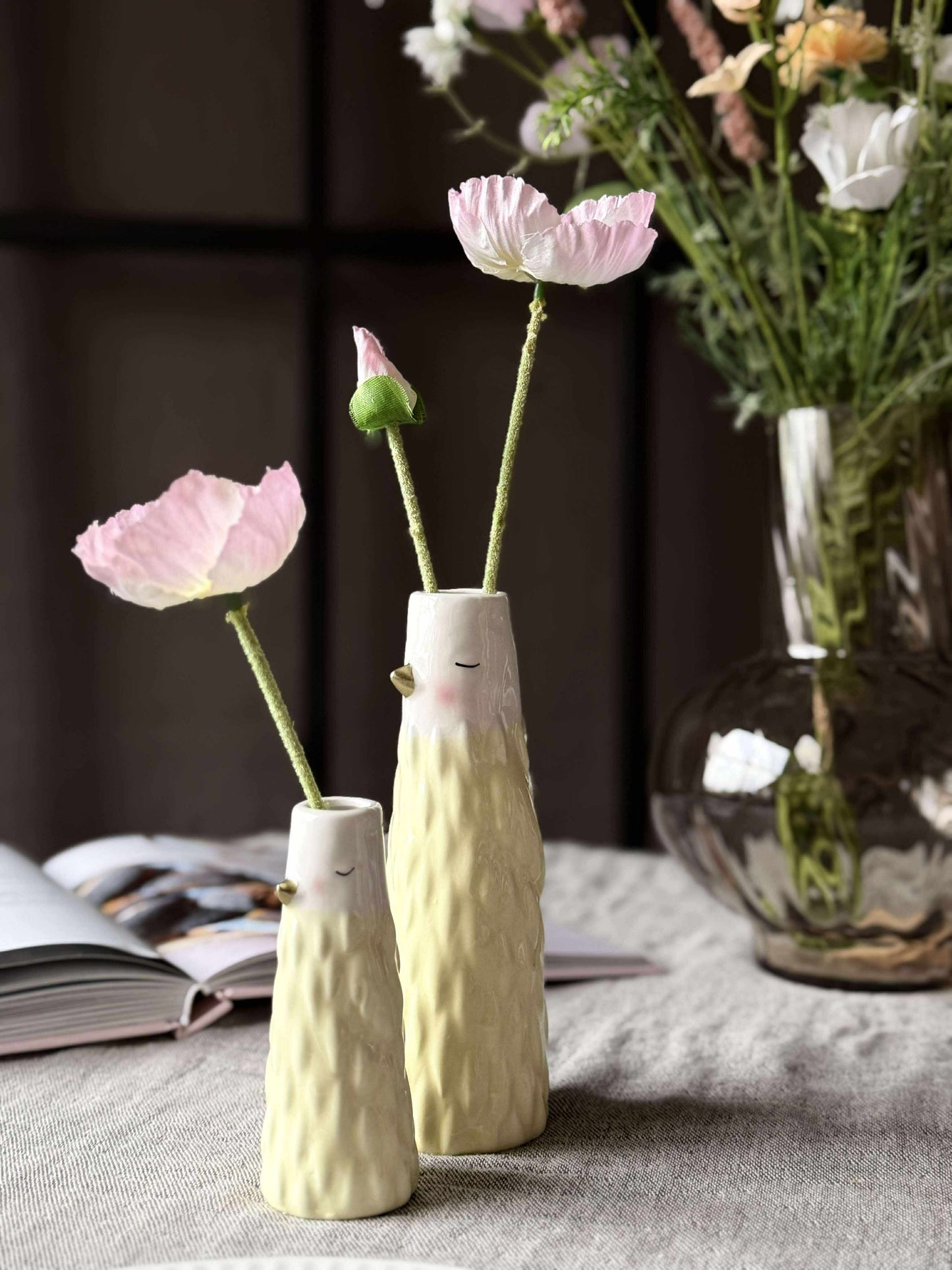 Vase - Gul i flere størrelser