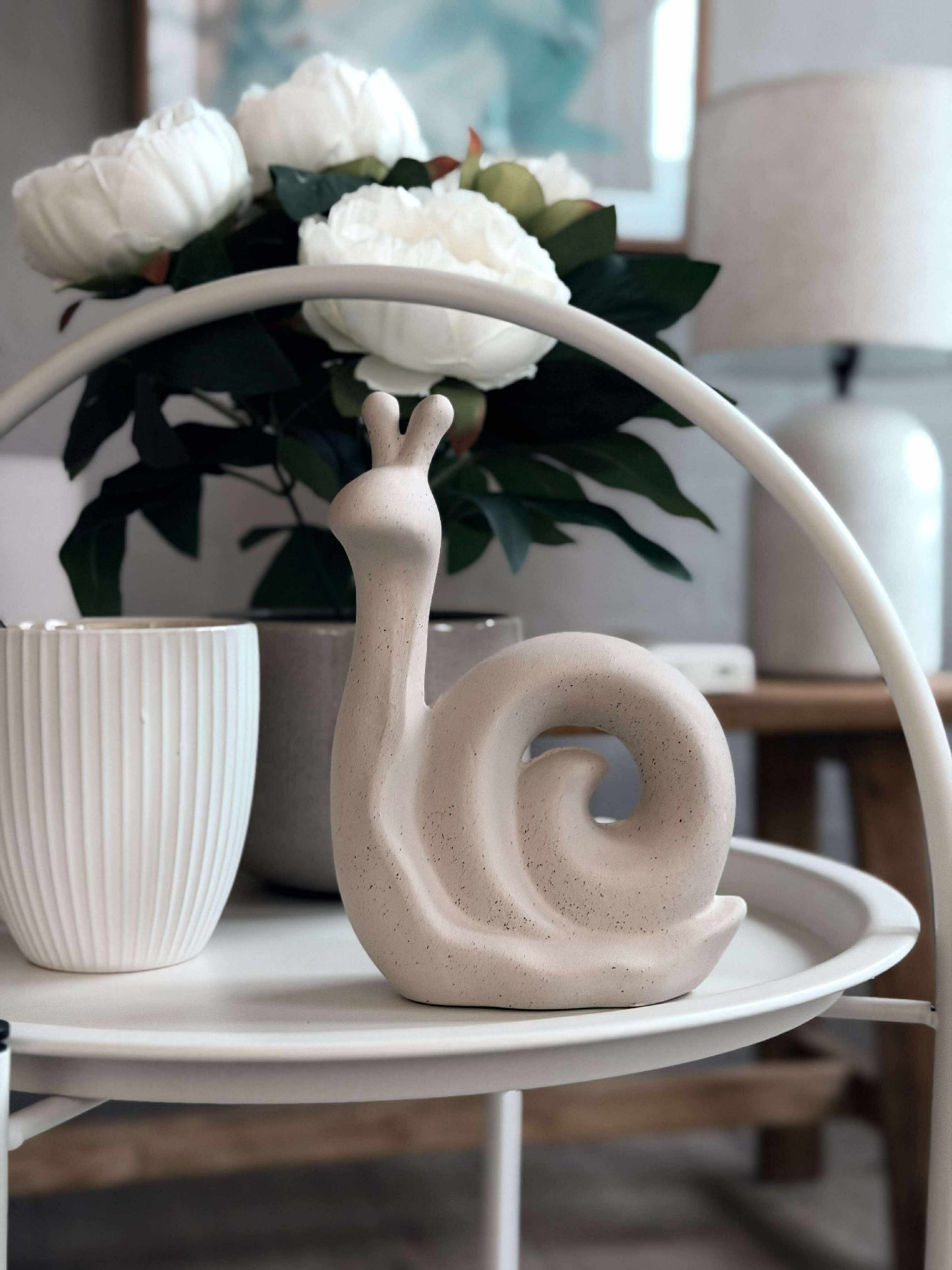 Deco snegl - Hvid eller beige