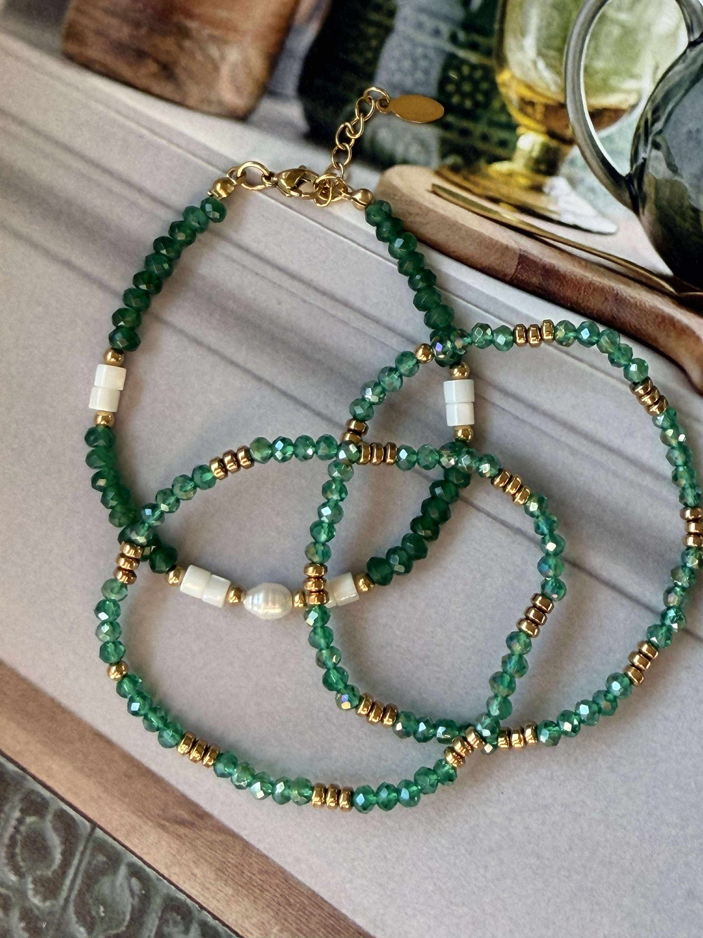 Armbånd Sarabella Emerald – Sæt med 3 stk