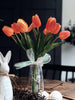 Tulipaner med lys - Rød