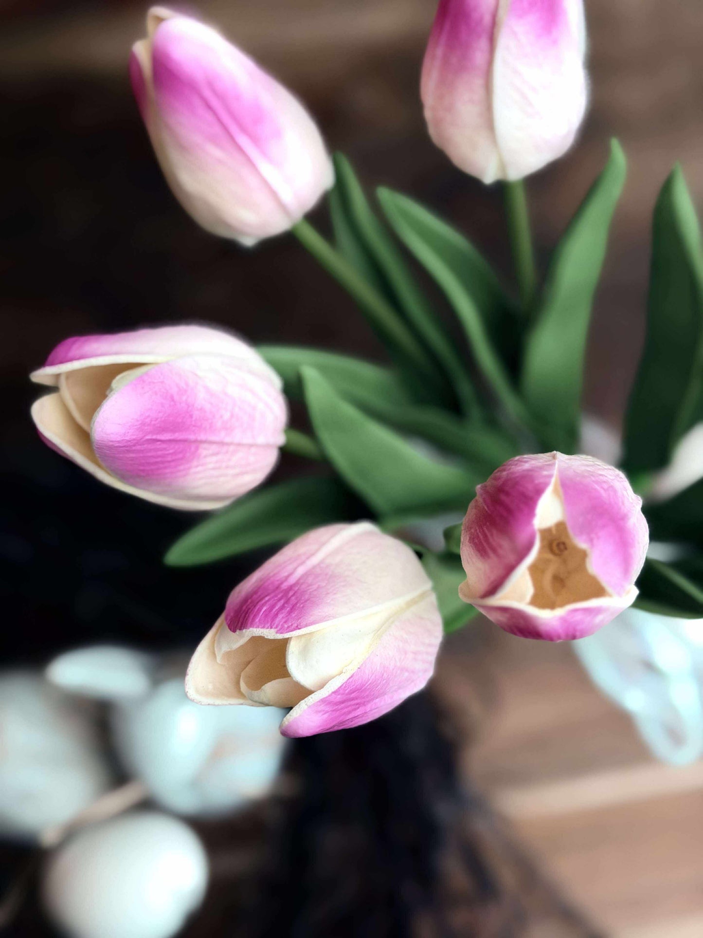 Tulipaner med lys - Lys rosa