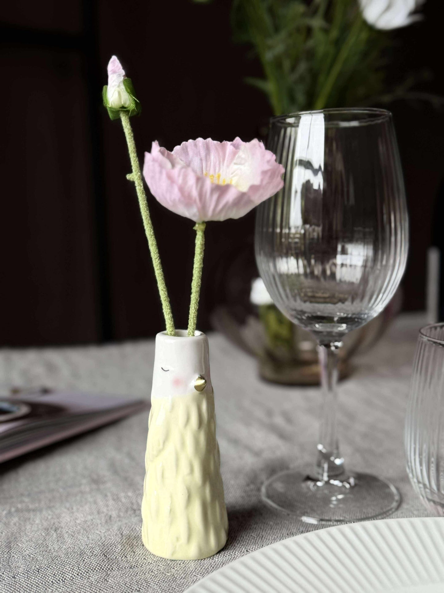 Vase - Gul i flere størrelser