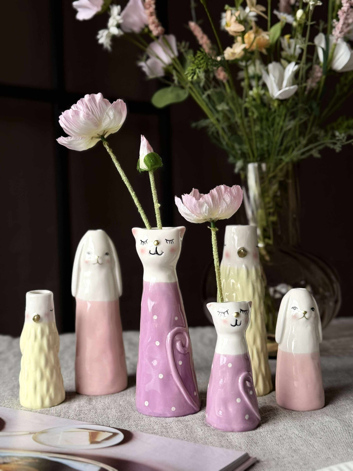 Vase - Gul i flere størrelser