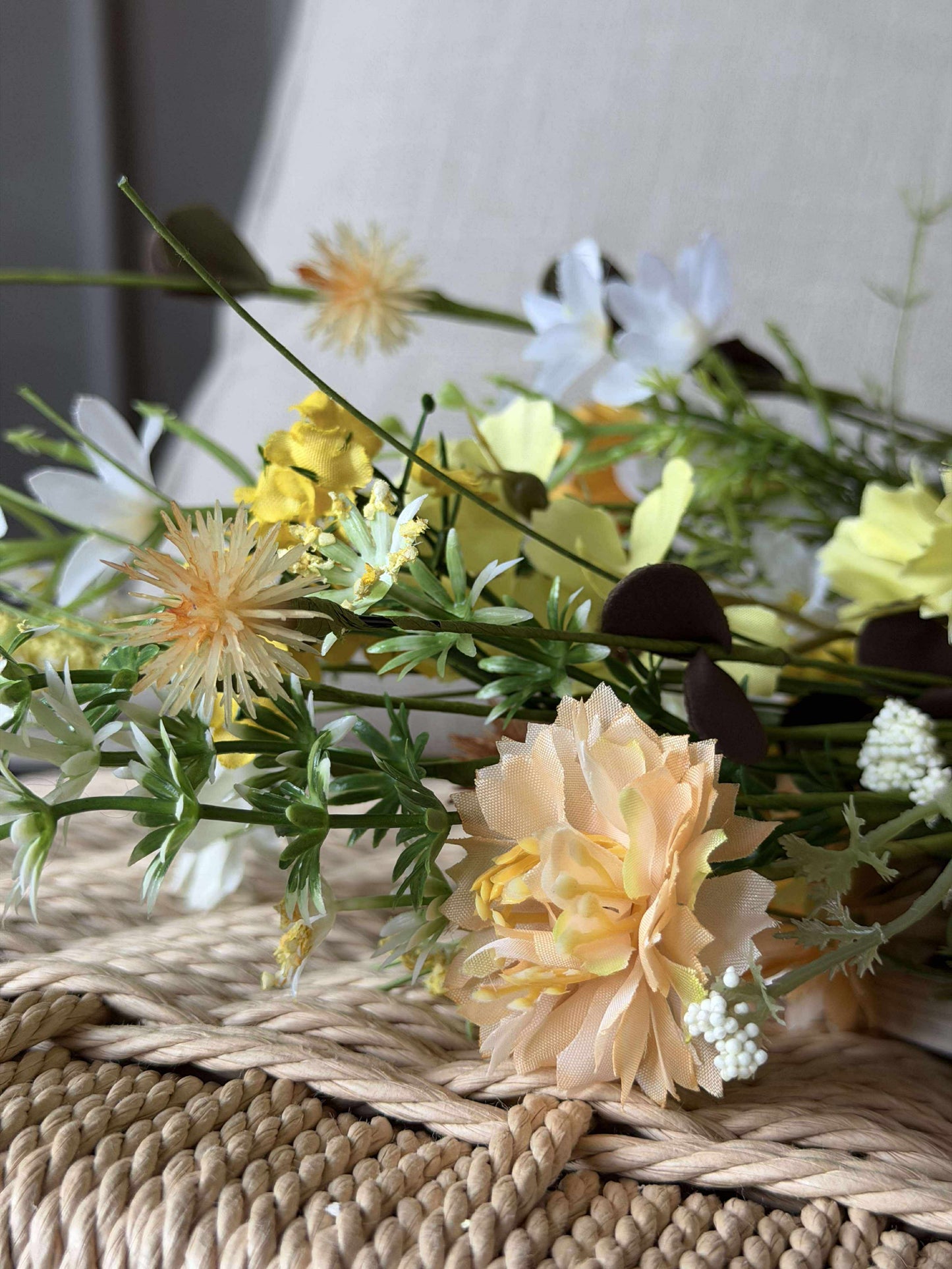 Buket Hvid / Gul - WILD FLORA