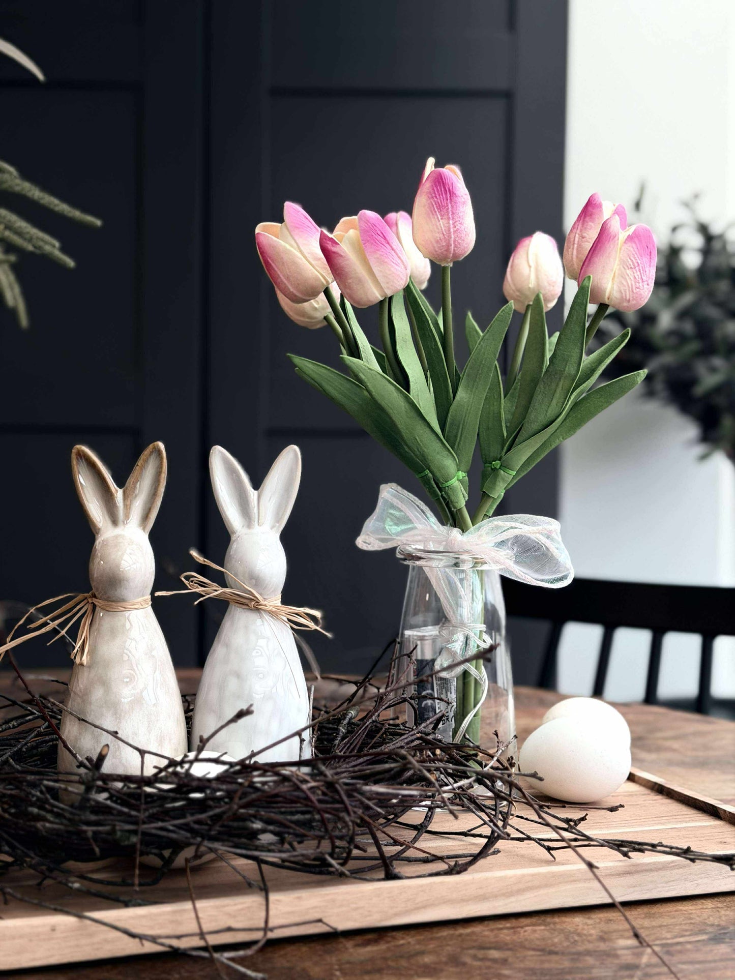 Tulipaner med lys - Lys rosa