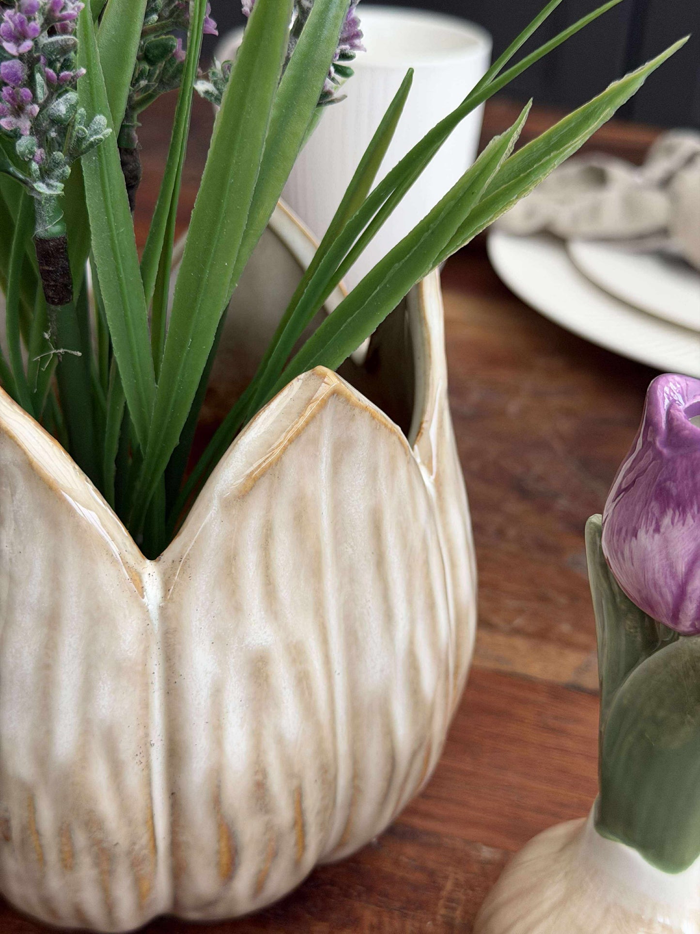Urtepotter TULIP beige- Flere størrelser