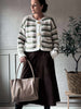 Cardigan Grøn strib