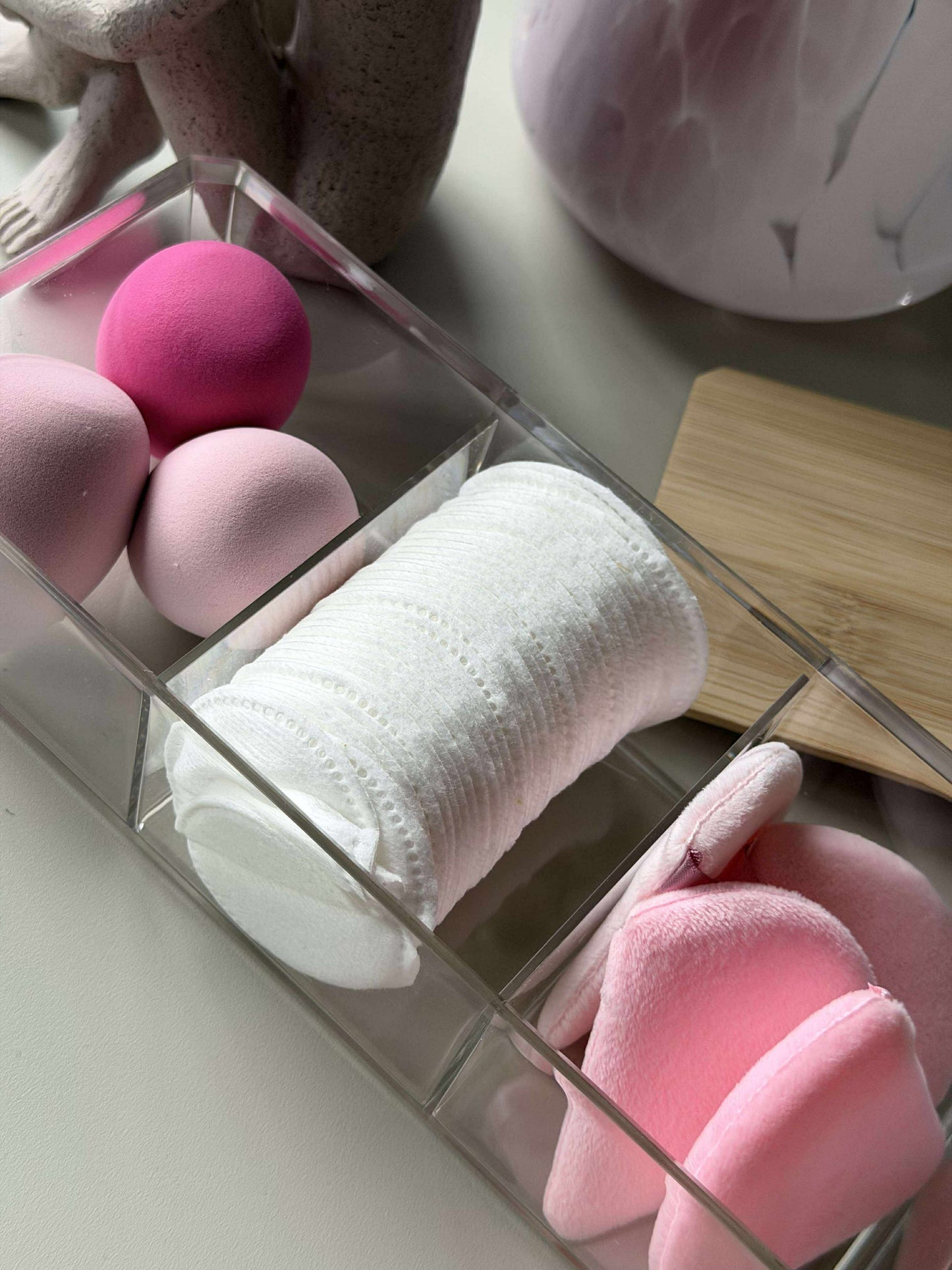 Makeup organiser med indhold