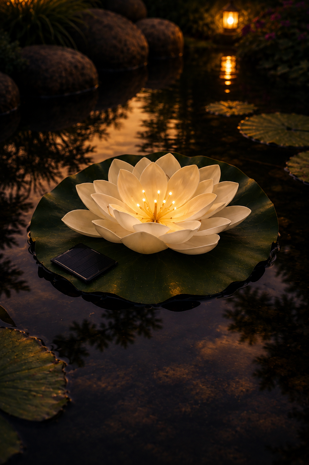 Solcelle LOTUS – Hvid