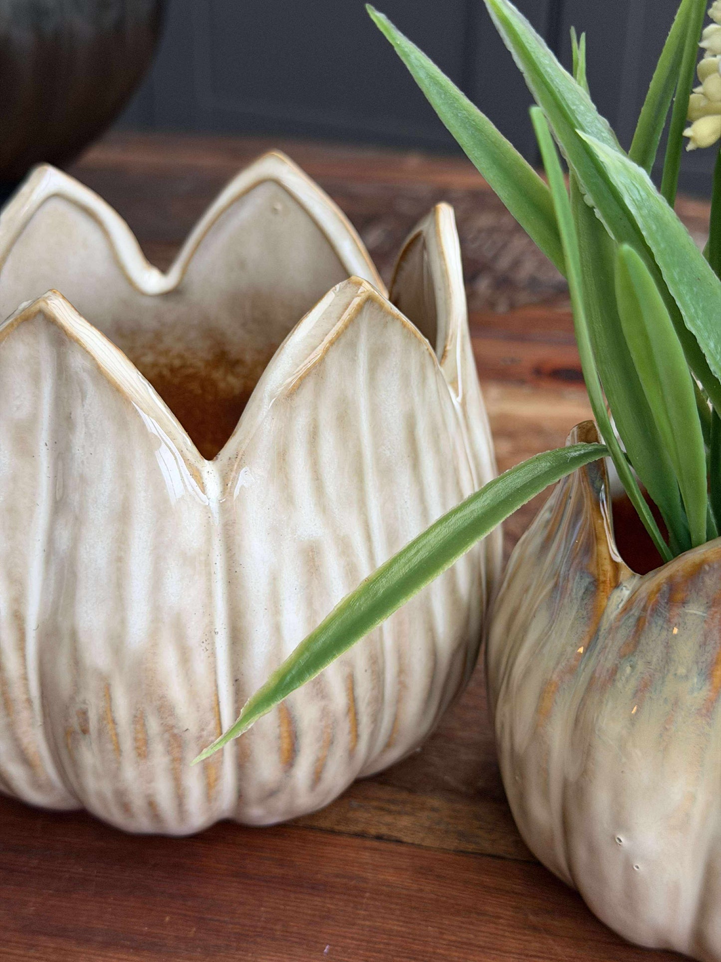 Urtepotter TULIP beige- Flere størrelser