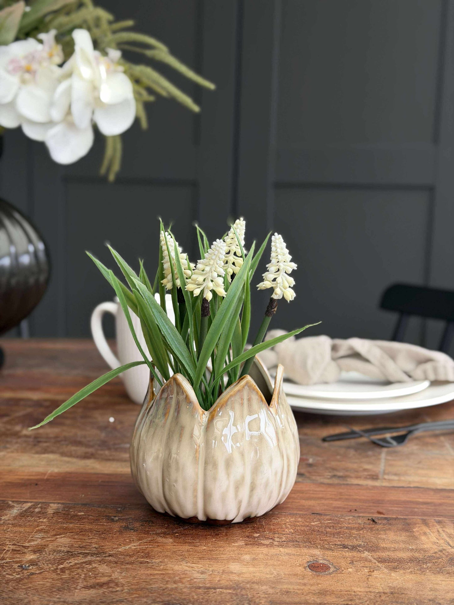 Urtepotter TULIP beige- Flere størrelser