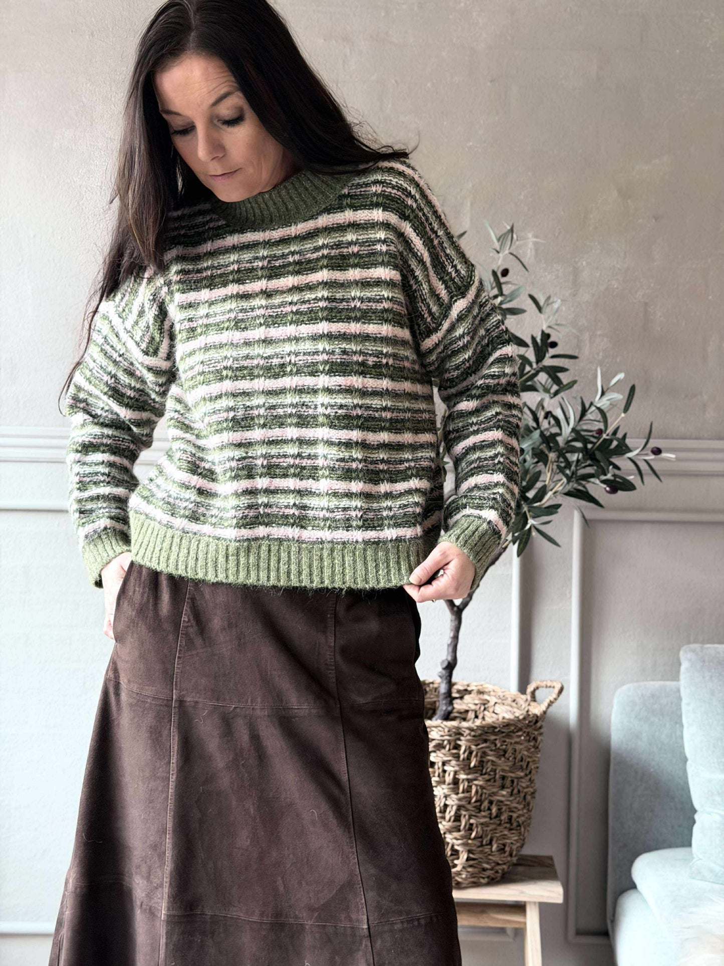 Strik Elvira grøn