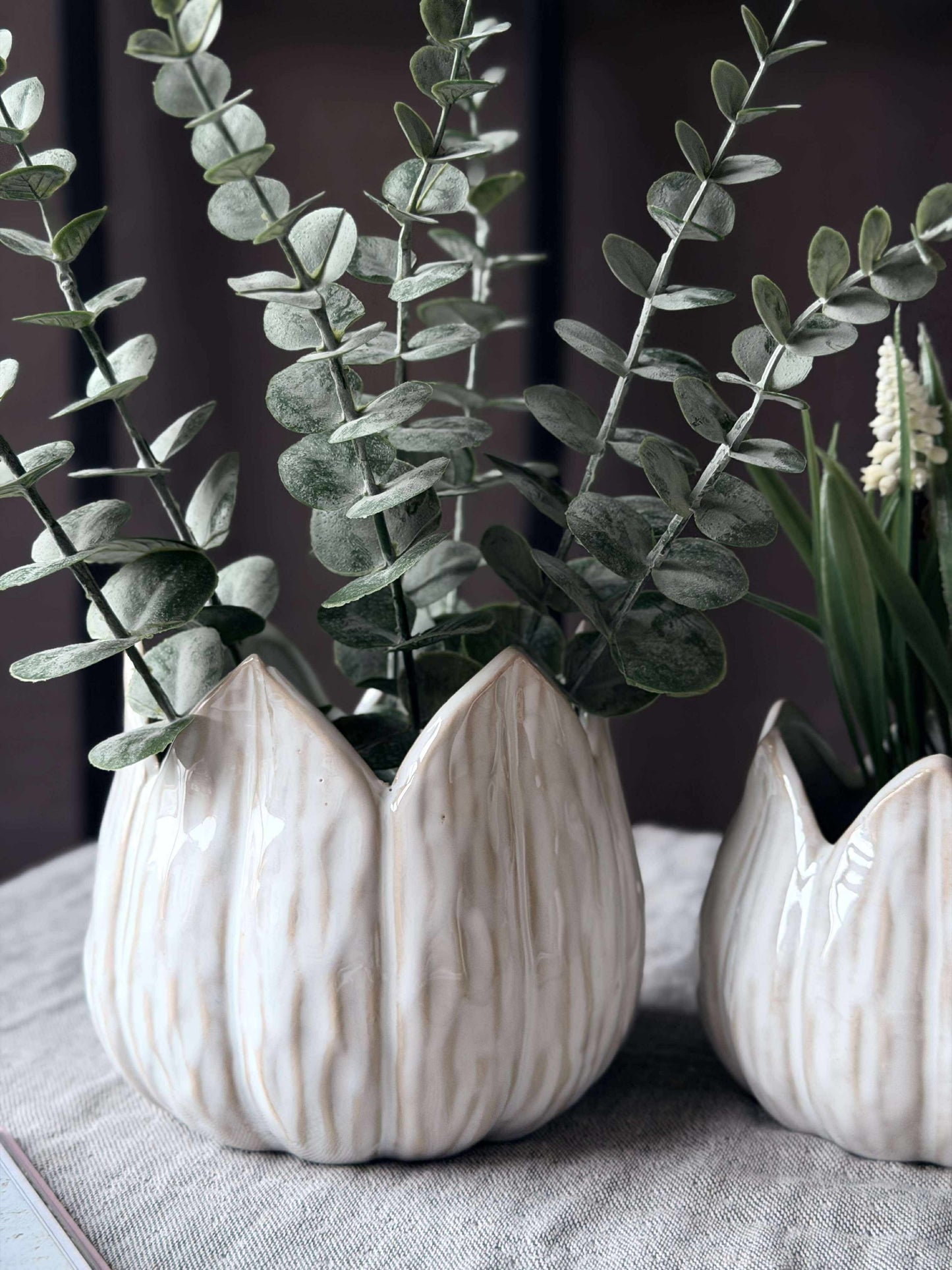Urtepotter TULIP white - Flere størrelser