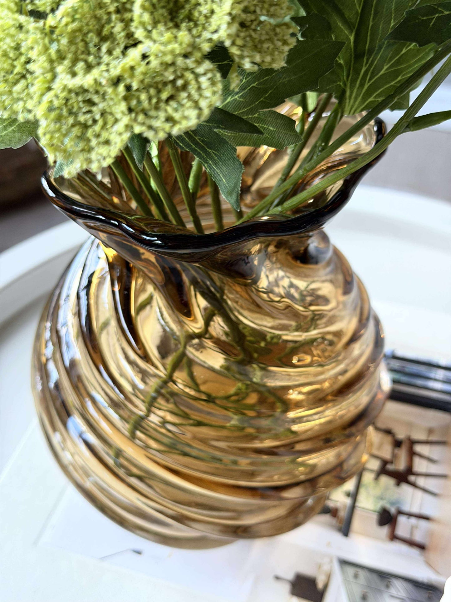 Vase - Mundblæst glas