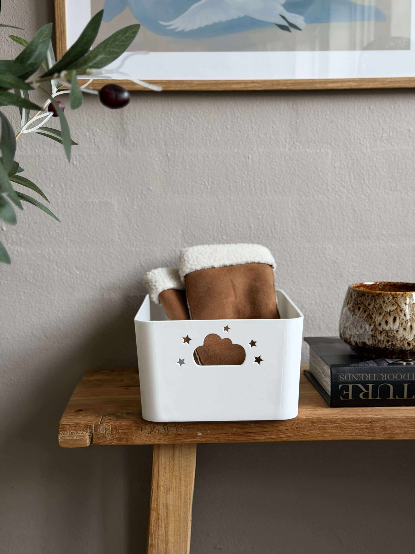 Opbevaringskasse Cloud 26x17cm - Flere farver