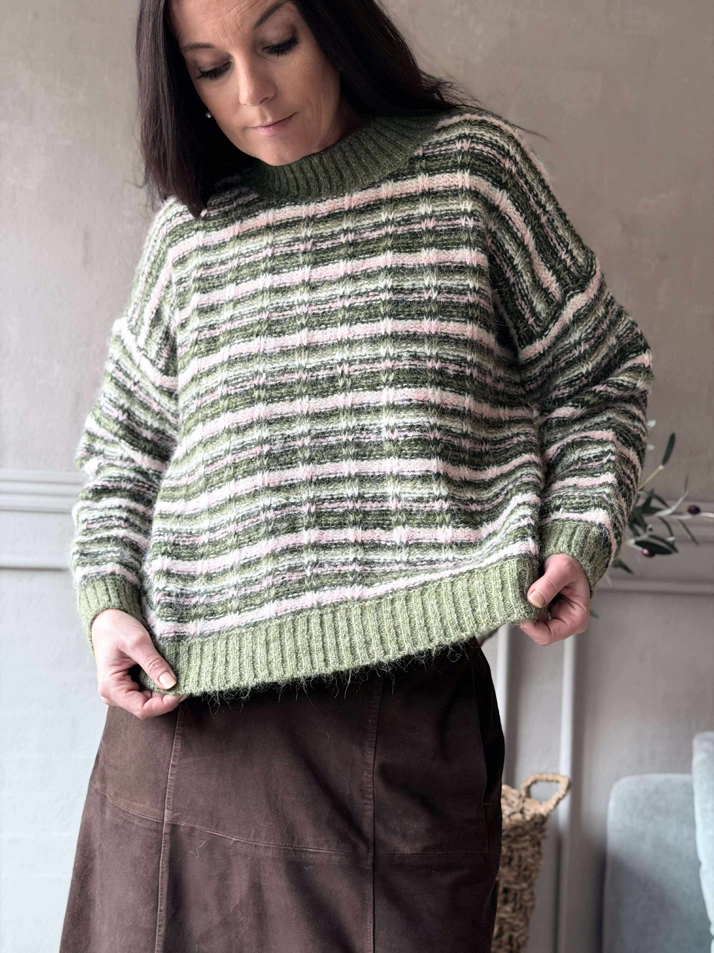 Strik Elvira grøn