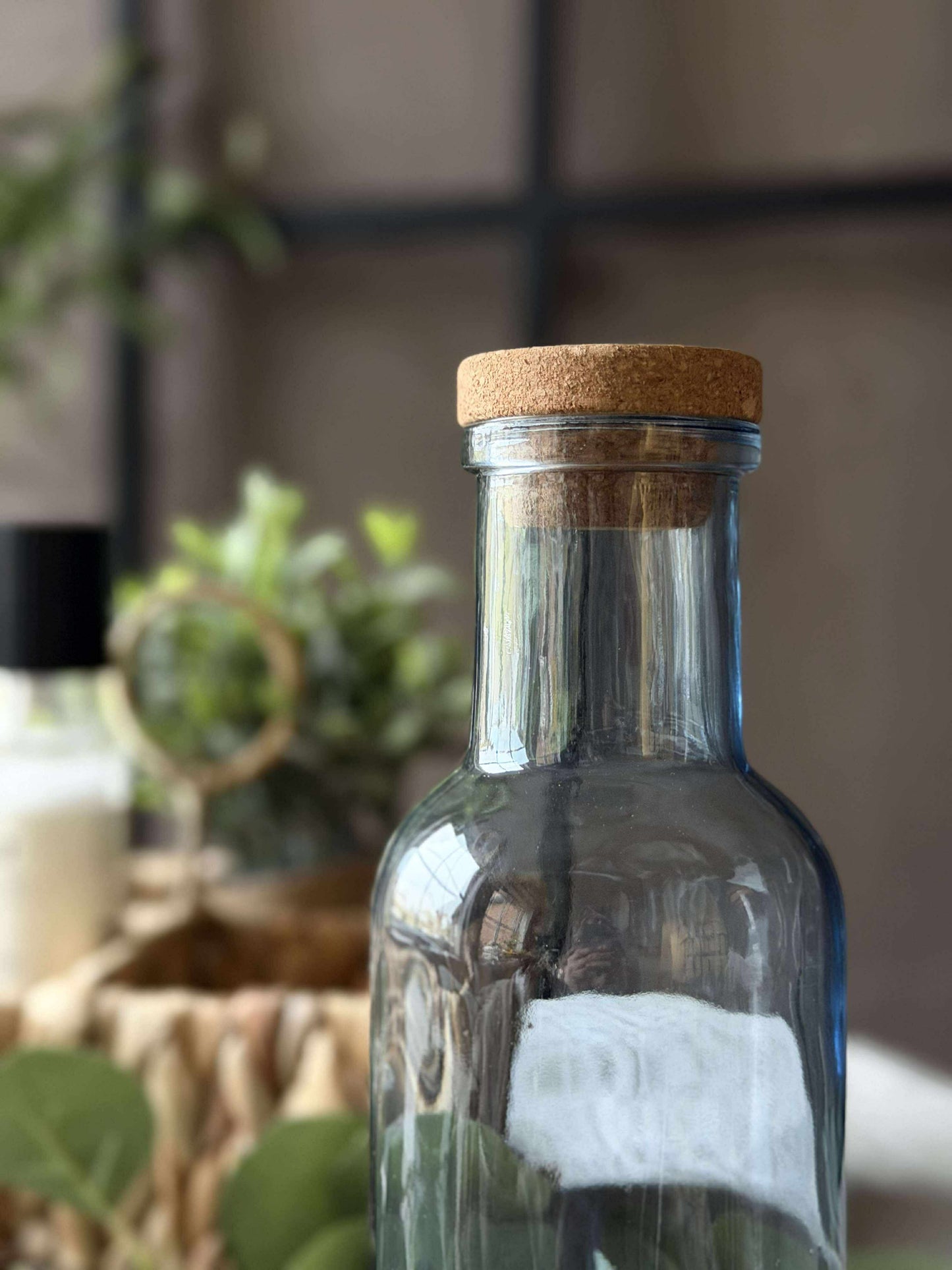 Vandflaske med korkprop – Blue 1 ltr.