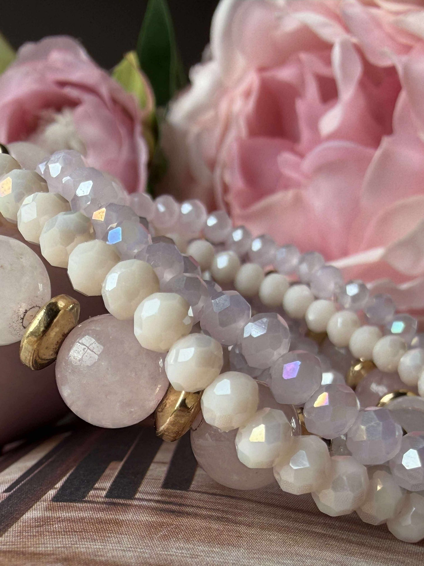Armbånd MICHELLE Soft Rose / Mix - 5 stk
