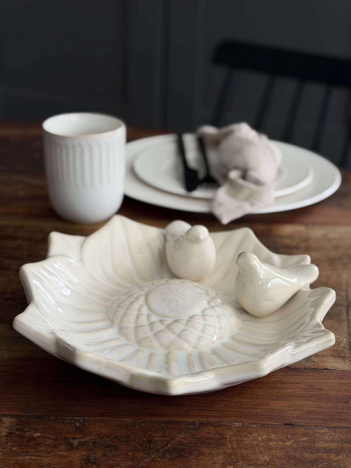Fad med fugle – White