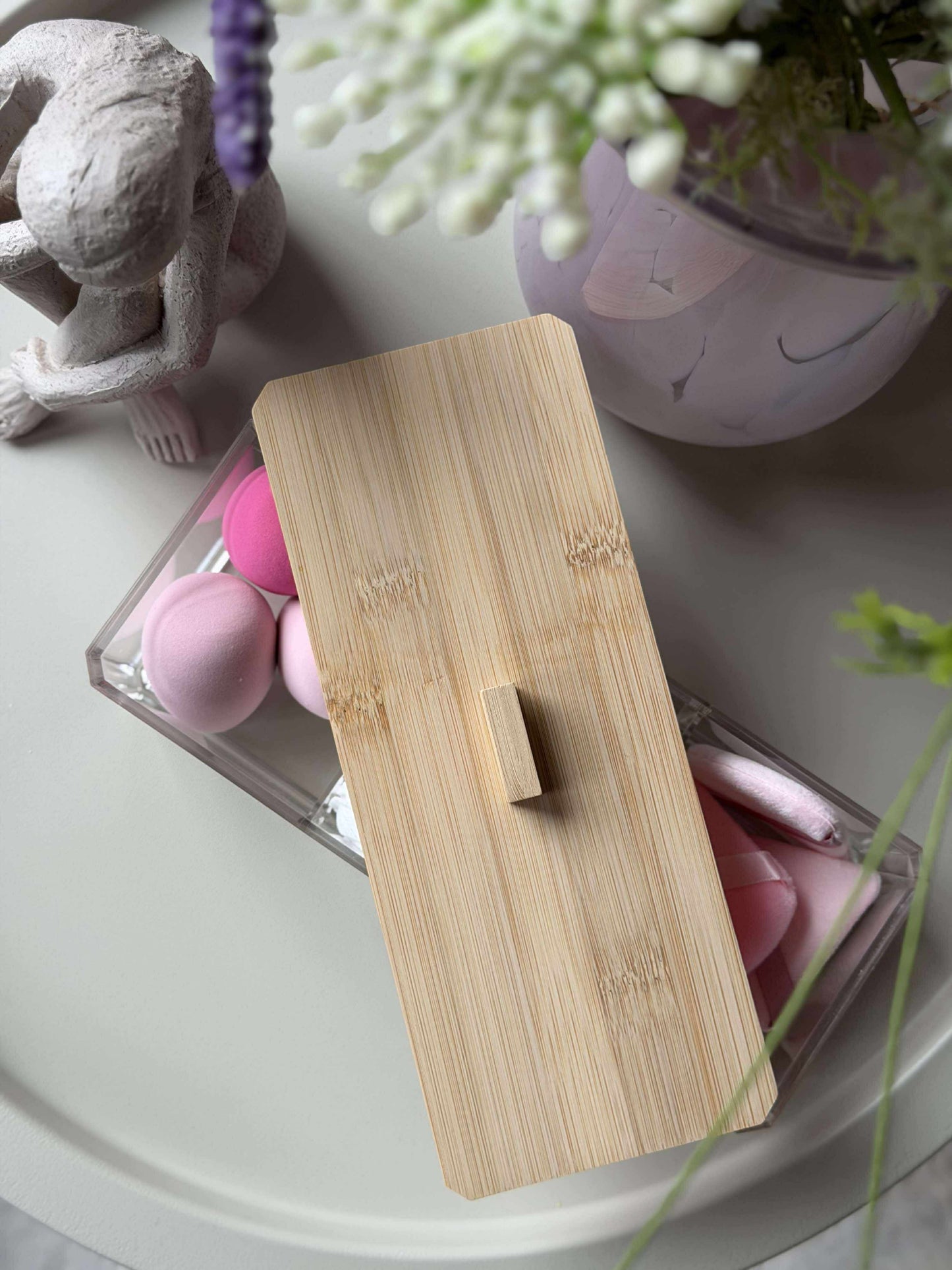 Makeup organiser med indhold