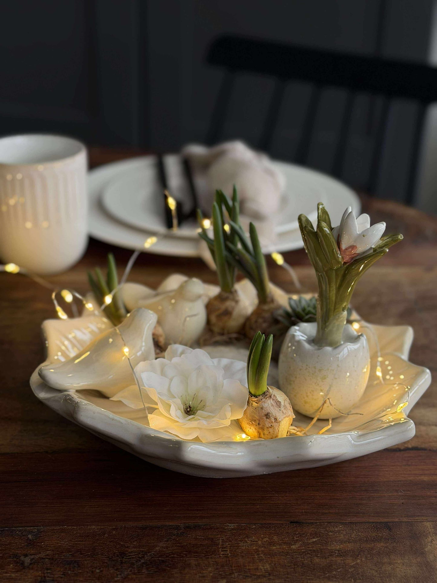 Fad med fugle – White