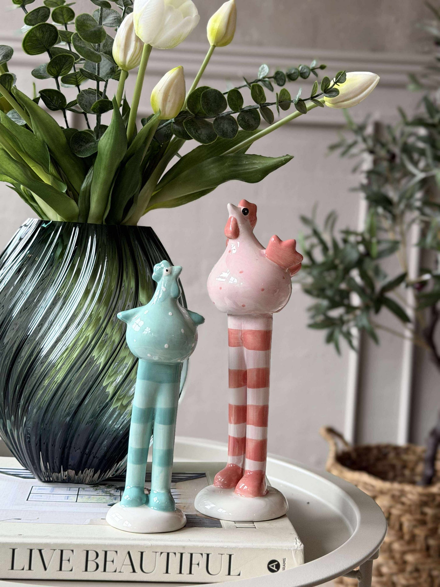 Kylling med lange ben - Pink