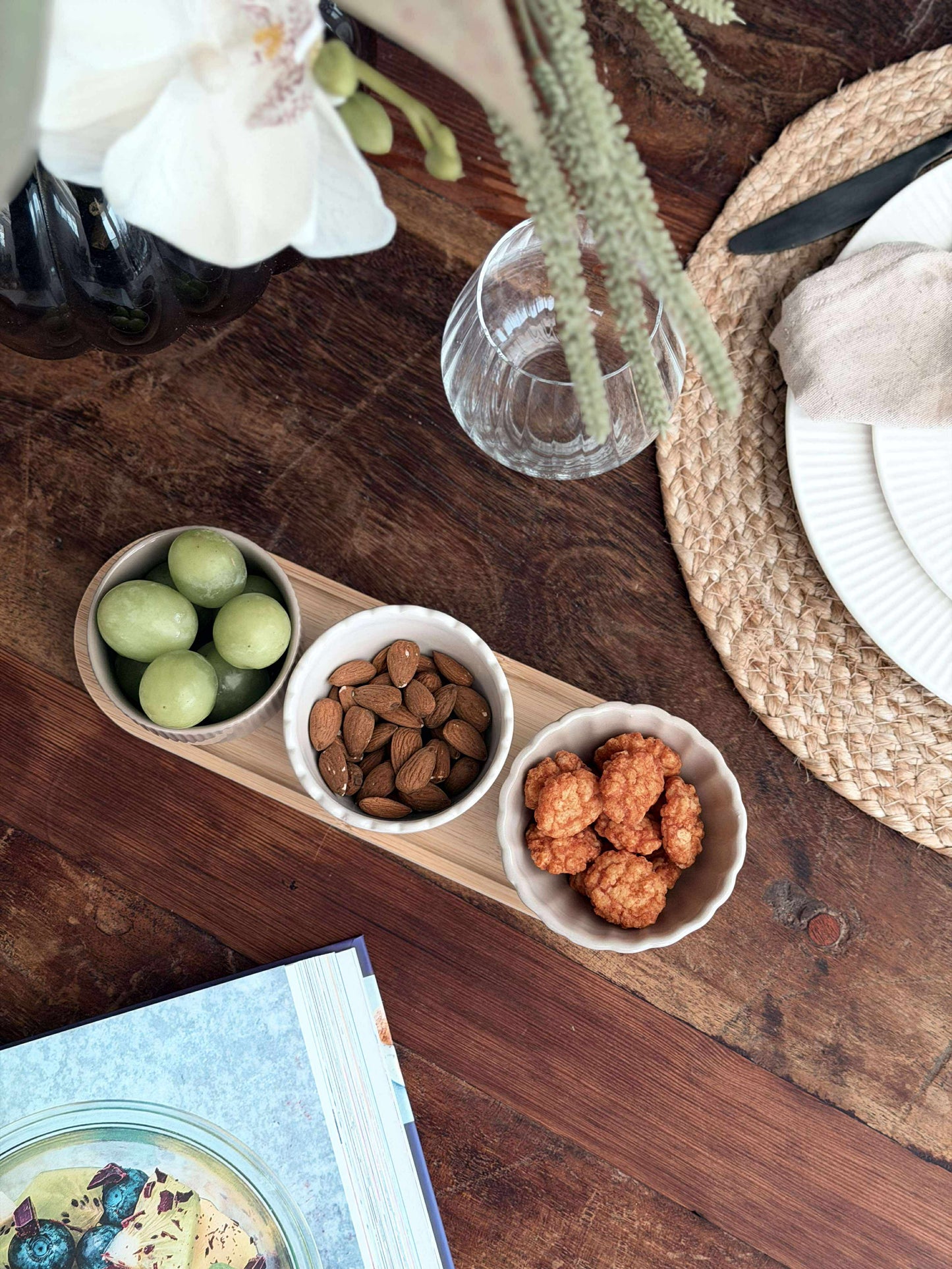 Tapas - 3 skåle og fad