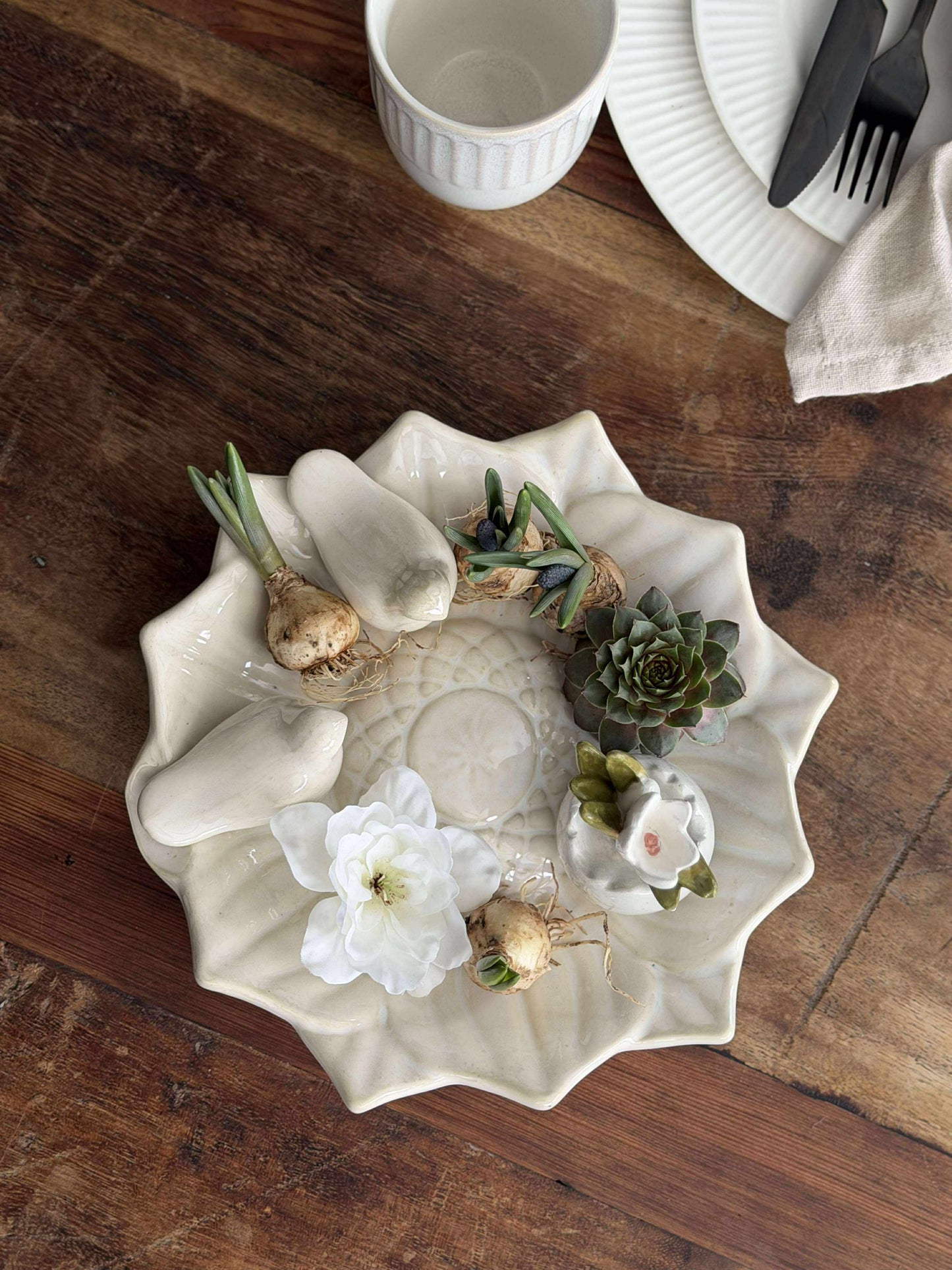 Fad med fugle – White