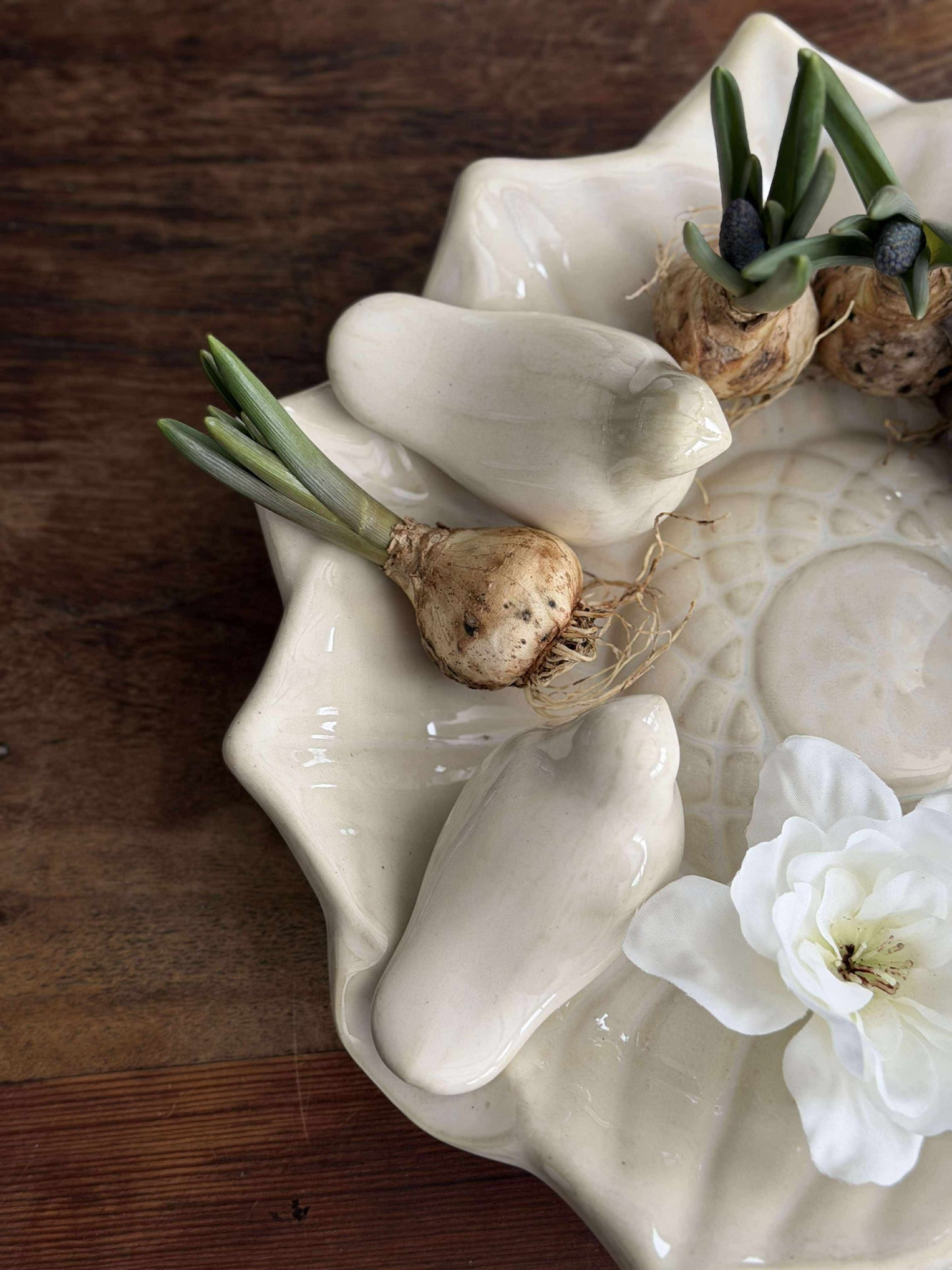 Fad med fugle – White