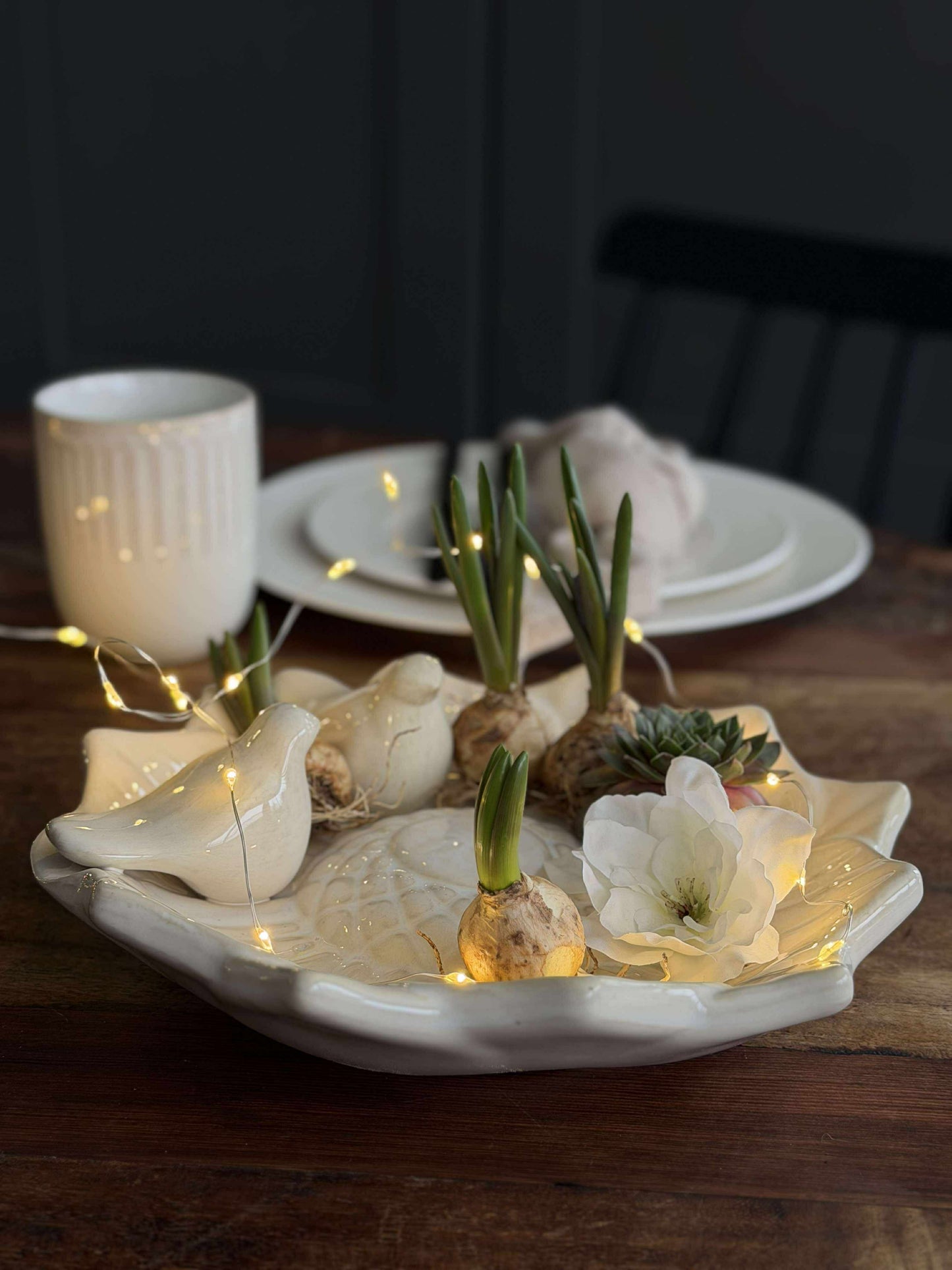 Fad med fugle – White