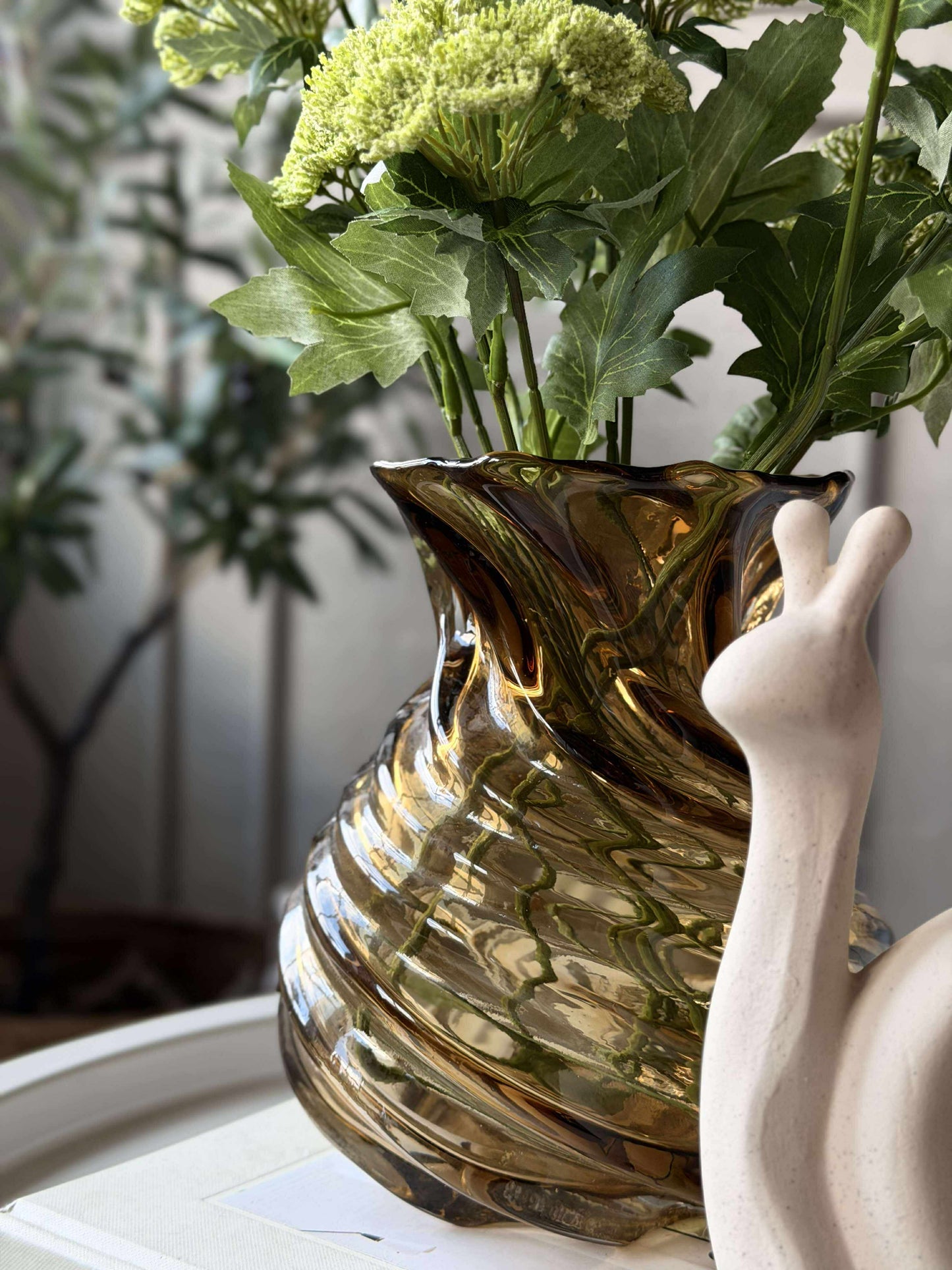 Vase - Mundblæst glas