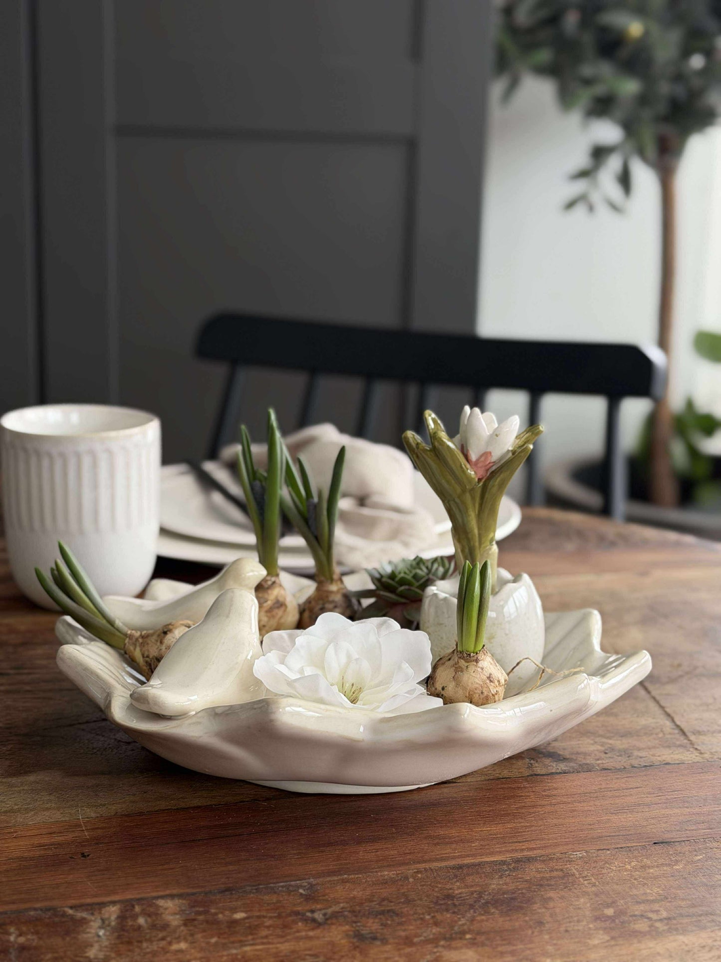 Fad med fugle – White