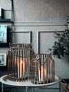 Lanterne med glas - Gold 29cm