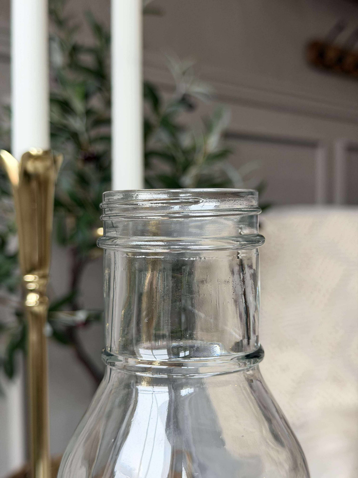 Glasflaske med Måleenheder - 1000 ml