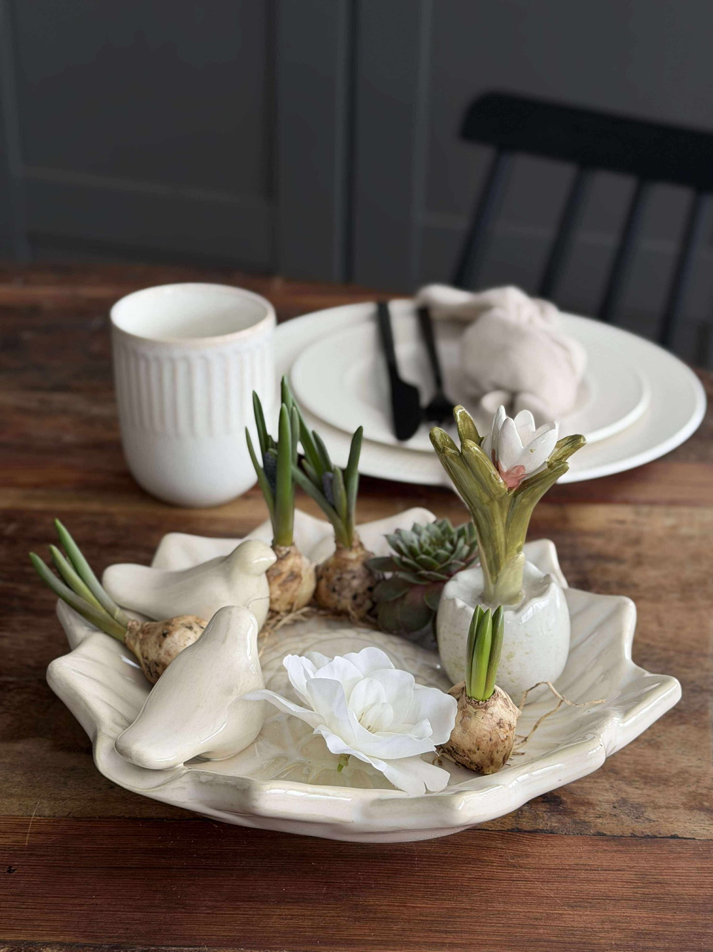 Fad med fugle – White